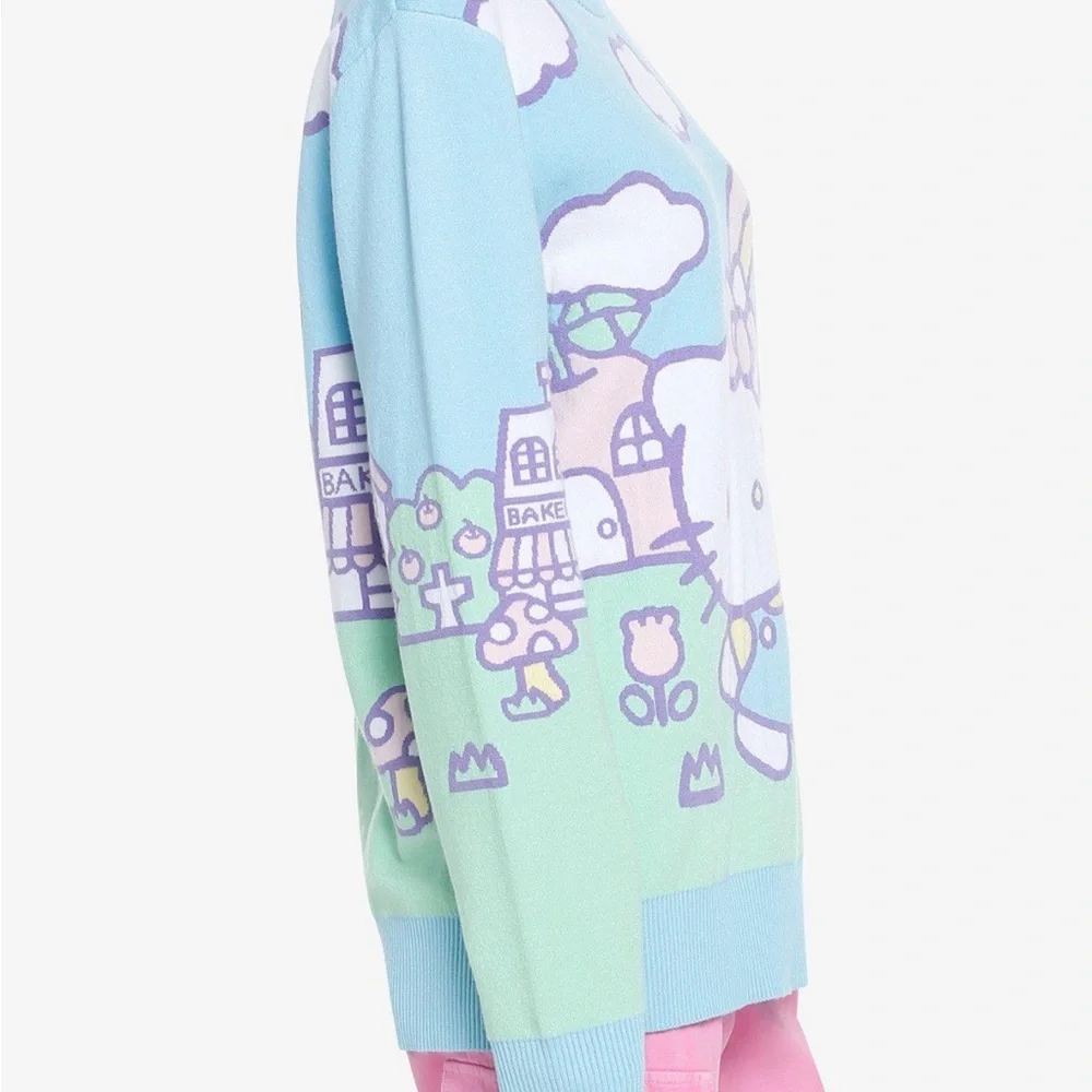 Sanrio Hello Kitty Jumbo Art Pastel‎ Knit Sweater Hot Topic
